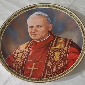 Commemorative John Paul 11  Visit Decorative Plate